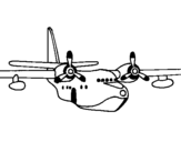 Dibujo de Avión 1 para colorear