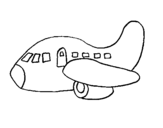 Dibujo de Avión 2 para colorear