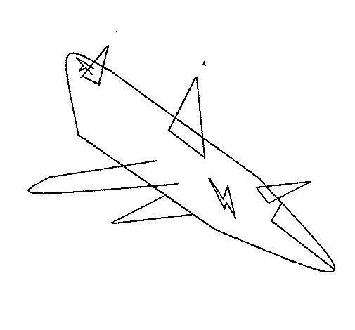 Dibujo de Avión despegando 1 para Colorear
