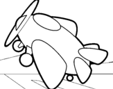 Dibujo de Avión pequeño para colorear