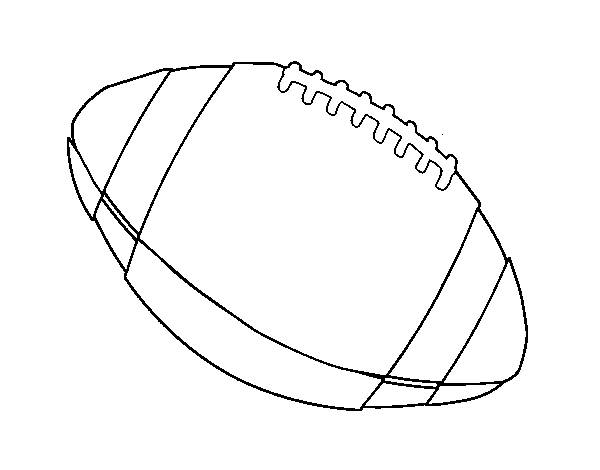 Dibujo de Balón de fútbol americano para Colorear