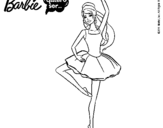 Dibujo de Barbie bailarina de ballet