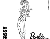 Dibujo de Barbie Fashionista 2 para colorear