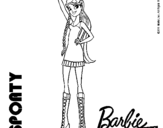 Dibujo de Barbie Fashionista 4 para colorear