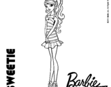 Dibujo de Barbie Fashionista 6 para colorear
