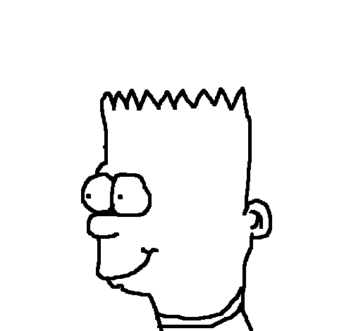 Dibujo de Bart para Colorear
