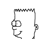 Dibujo de Bart para colorear