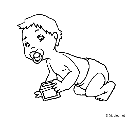 Dibujo de Bebe para Colorear