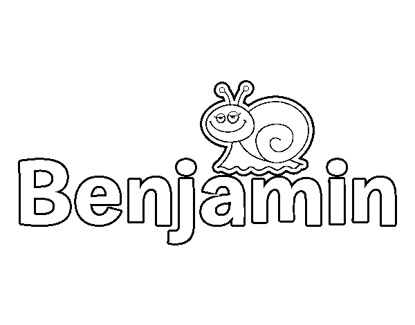 Dibujo de Benjamin para Colorear
