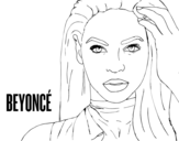 Dibujo de Beyoncé I am Sasha Fierce para colorear