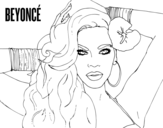 Dibujo de Beyoncé para colorear