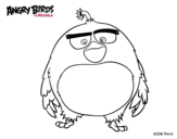 Dibujo de Bomb de Angry Birds para colorear