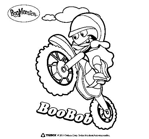 Dibujo de BooBob para Colorear