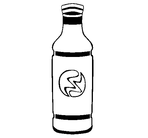 Dibujo de Botella de refresco para Colorear