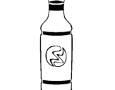 Dibujo de Botella de refresco para colorear