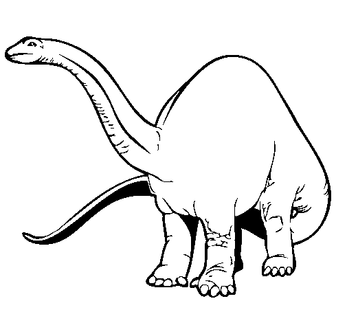Dibujo de Braquiosaurio II para Colorear