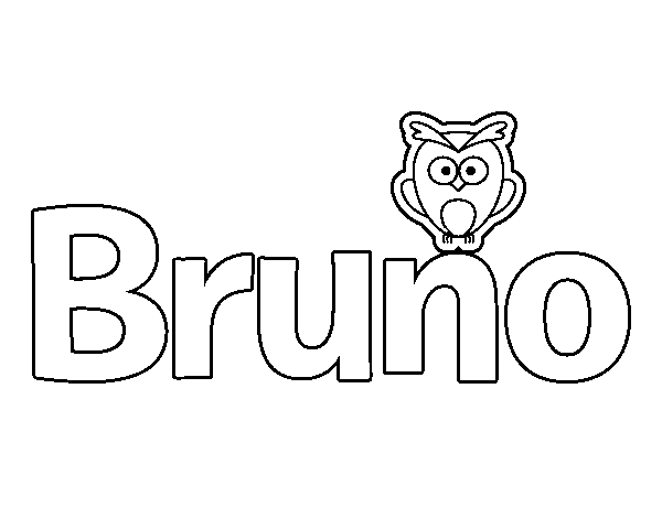 Dibujo de Bruno para Colorear