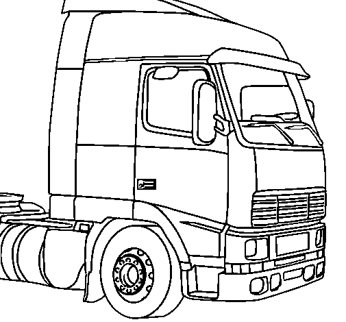 Dibujo de Camión 5 para Colorear 