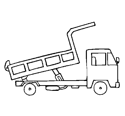 Dibujo de Camión de carga 2 para Colorear
