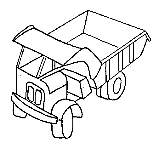 Dibujo de Camión de carga para Colorear