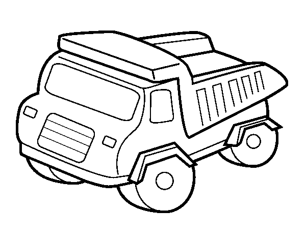Dibujo de Camión volquete para Colorear