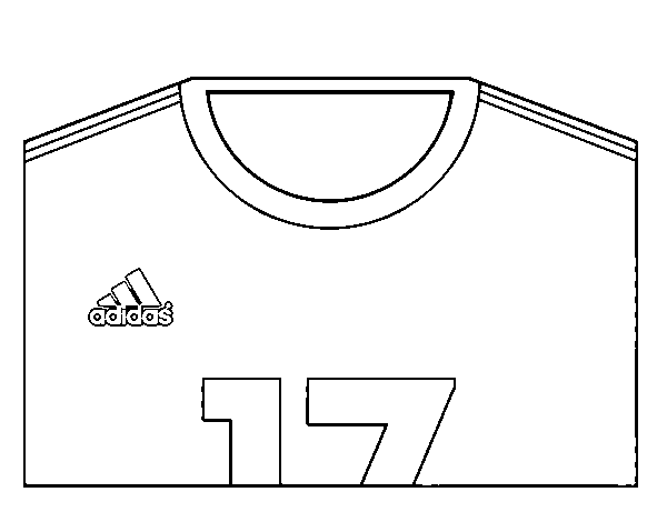 Dibujo de Camiseta del mundial de fútbol 2014 de Japón para Colorear