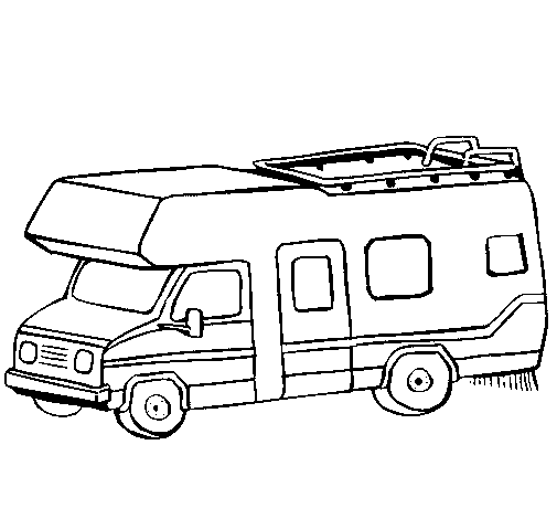 Dibujo de Caravana para Colorear