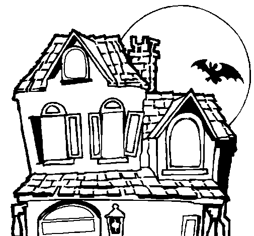 Dibujo de Casa del misterio para Colorear