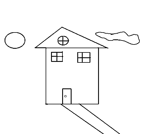 Dibujo de Casa para Colorear