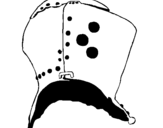 Dibujo de Casco de caballero 1 para colorear
