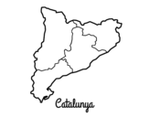 Dibujo de Cataluña para colorear