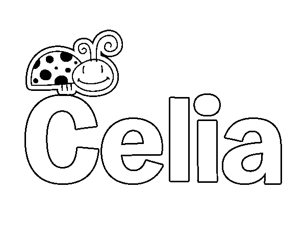 Dibujo de Celia para Colorear