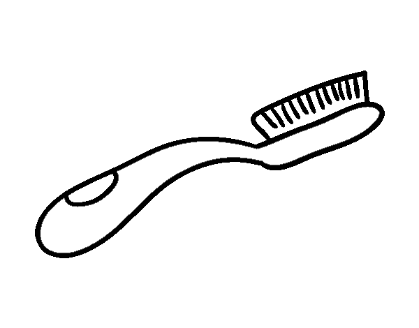 Dibujo de Cepillo de dientes infantil para Colorear