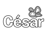 Dibujo de César para colorear