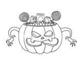 Dibujo de Chuches de Halloween para colorear