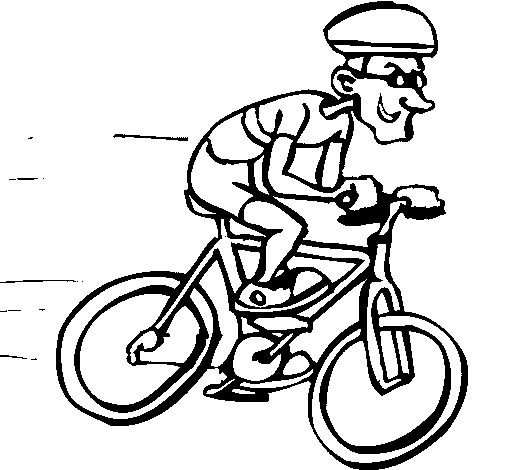 Dibujo de Ciclismo 1 para Colorear