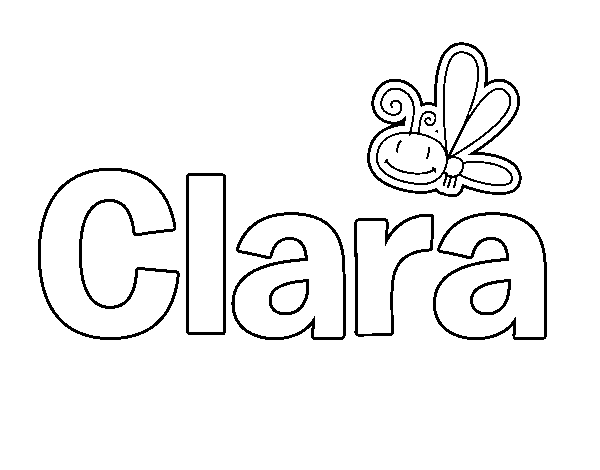 Dibujo de Clara para Colorear