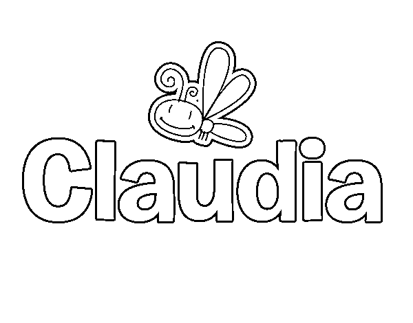  Dibujo de Claudia para Colorear