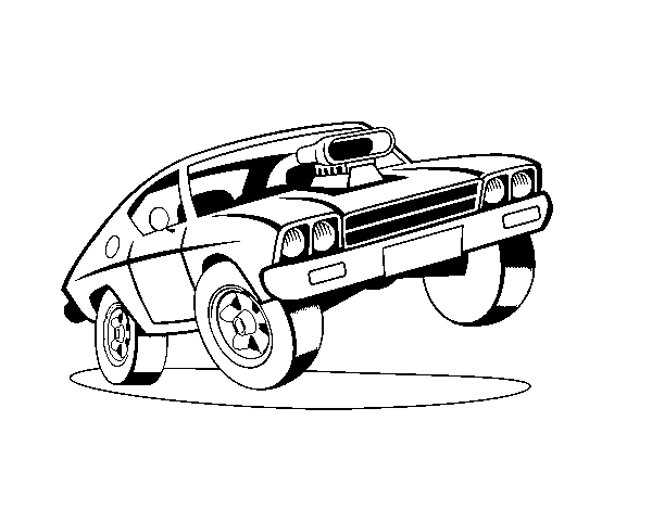 Dibujo de Coche muscle car para Colorear