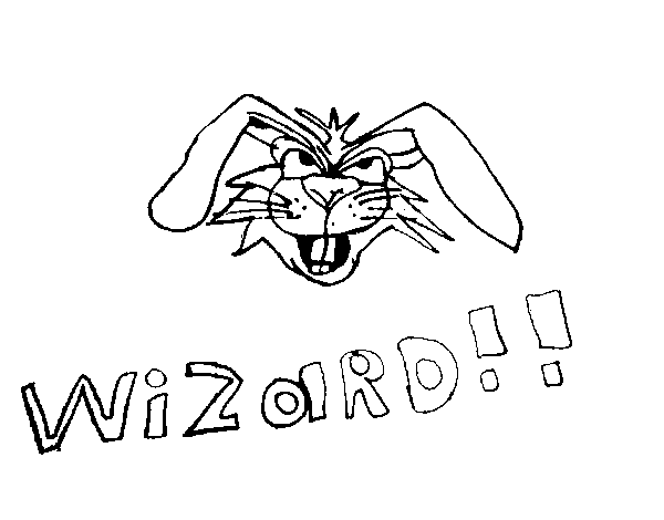 Dibujo de Conejo brujo para Colorear