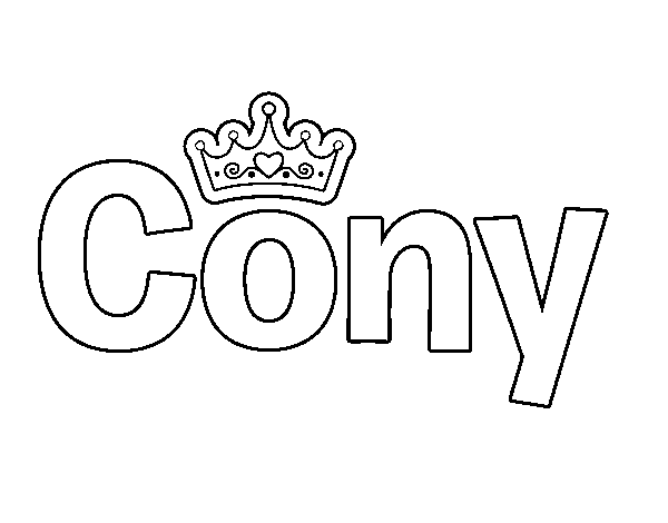 Dibujo de Cony para Colorear