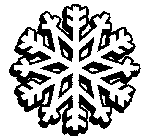 Dibujo de Copo de nieve 1 para Colorear