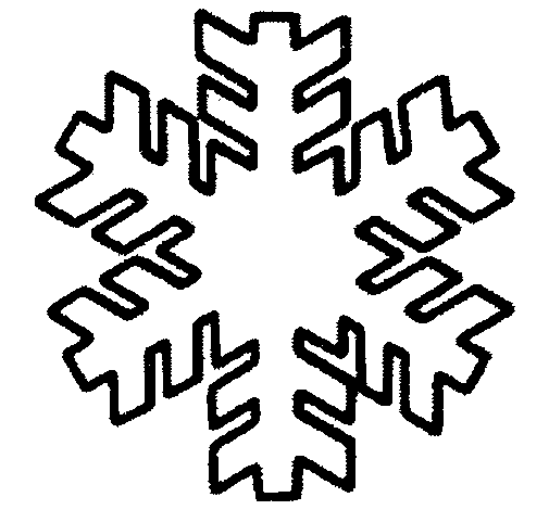 Dibujo de Copo de nieve para Colorear