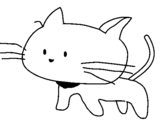 Dibujo de Cría de gato para colorear