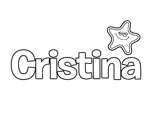 Dibujo de Cristina para Colorear