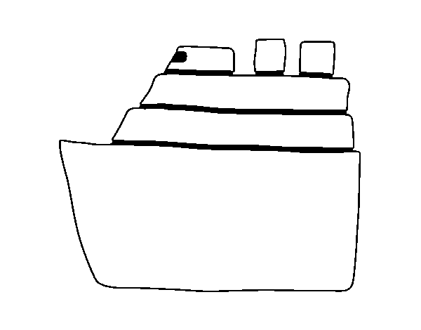 Dibujo de Crucero para Colorear