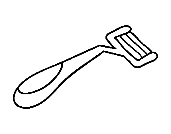Dibujo de Cuchilla de afeitar para Colorear