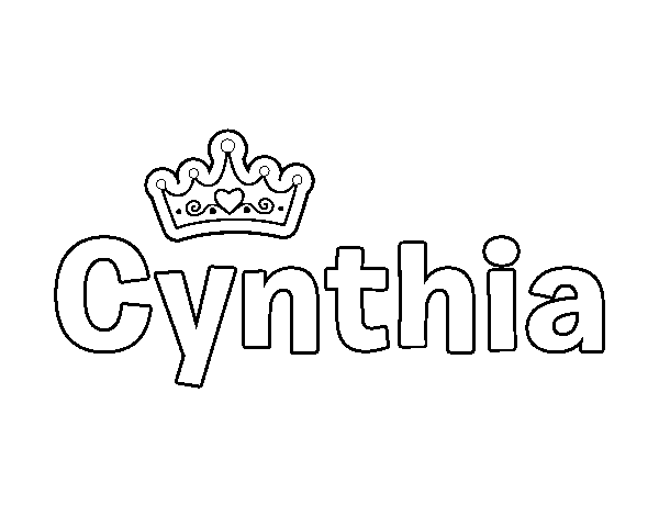 Dibujo de Cynthia para Colorear