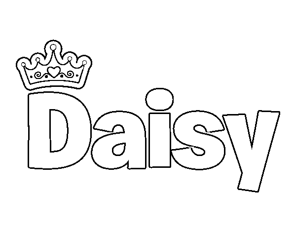 Dibujo de Daisy para Colorear
