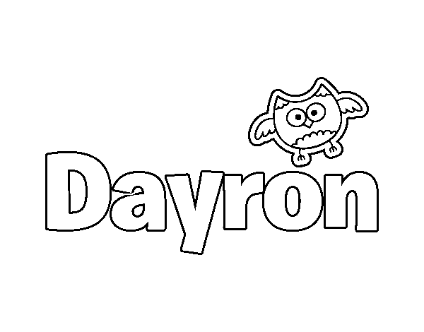 Dibujo de Dayron para Colorear